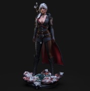 Figurka druk 3D żywica " Ciri & NSFW - F1513 " - 150 mm