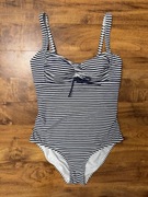 Strój kąpielowy jednoczęściowy kostium w paski monokini Debenhams 40 L
