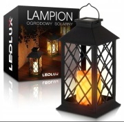 Lampa solarna LEDLUX czarna 3000K IP44 27,5 cm