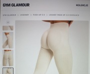 Leginsy nowe Gym Glamur roz s