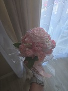 Duży bukiet świec w koszyczku gipsowym 