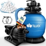 system filtrów piaskowych tillvex 10 m³/h z kulkami filtrującymi 800g