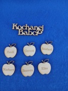 Kochanej babci napis 10 cm długości 