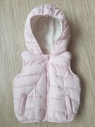 Bezrekawnik kamizelka ocieplana dziewczynka 9-12 