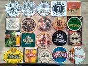 20 podkładek pod piwko NYSA WIELKA SOWA PIAST KASZTELAN DOG IN THE FOG  itp