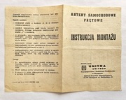 Instrukcja montażu. Antena prętowa samochodowa UNITRA