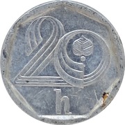 Czechy 20 haleru 1997, KM#2.1