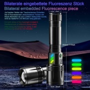 Latarka LED 40000lm ładowanie USB-C 5 trybów oświetlenia