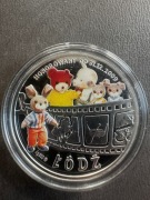 Sprzedam monetę 104 łódki Miś Uszatek, srebro 