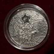 Moneta 20 zł 2001 Ag 925 Polski rok obrzędowy: Kolędnicy oksyda z cyrkonią