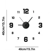 Zegar ścienny samoprzylepny 3d