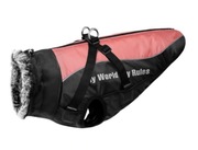 Zimowa kurtka dla psa 20-30kg odblaski kołnierz futerko