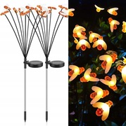 Lampa Solarna Wbijana Led Figurka Ogrodowa Ozdobna Zestaw 2szt