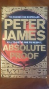 Absolut proof, Peter James,ang.NOWA,miękka oprawa