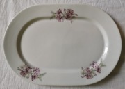 Piękny półmisek 36 cm w kwiaty - porcelana Włocławek