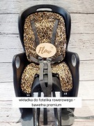 Antypotowa wkładka do fotelika rowerowego Hamax i inne bawełna panterka 3D