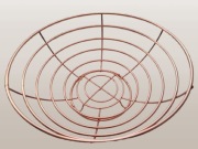 Kosz miedziany okrągły - na owoce - misa - metalowy koszyk - loft