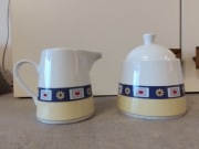 Mlecznik i cukienica z porcelany Wawel