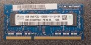 Pamięci do laptopa 4GB  DDR3  hynix