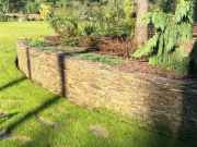 łupek do ogrodu, murki, oczko wodne, naturalny kamień, łupek szarogłazowy