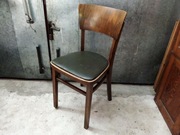 Stare Krzesło Drewniane Thonet Art Deco Materiał 