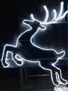 Renifer led  dekoracja świąteczna 2D słupowo- latarniowa 