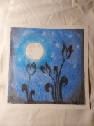 Kwiaty nocy, obraz/rysunek pastele