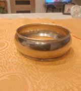 Bransoletka srebrna, biżuteria artystyczna, lata 50