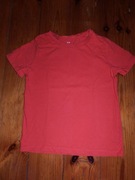 T-shirt chłopięcy 110/116 H&M czerwono pomarańczowy