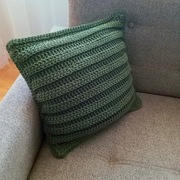Wiosenna zielona poduszka ze sznurka bawełnianego 
