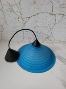 Niebieska Lampa Sufitowa Szklana Stożkowa Piękna