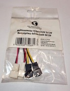 Rozgałęziacz do zasilania wentylatorów 4x3pin 2x5V + 2x12V SPC047