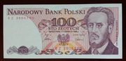 100 zł złotych  - 1986 r. -  seria RZ 3806790 - stan 1 