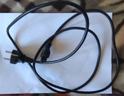 Kabel zasilający IEC-60320 100 cm C5 (koniczynka) do męskiej wtyczki 10 szt