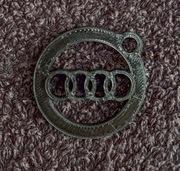 Brelok Audi Kółko - Druk 3D - Czarny