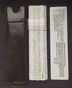 Suwak logarytmiczny Albert Nestler do przeliczania ilości przędz, Niemcy