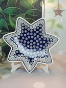 Miska półmisek gwiazda duża 30 cm ceramika Bolesławiec