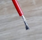 Przewód silikonowy 24AWG, czerwony, 1m