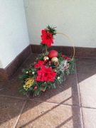 Nagrobny stroik świąteczny