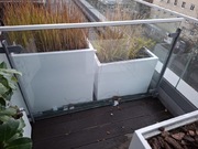 Balustrada szklana, przegroda