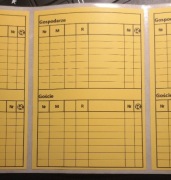 Naklejki na kartki sędziowskie 50 szt. 