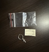 Kolczyki z krzyżykiem srebrne pr. 925