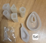 Formy silikonowe słupki geometryczne odlewy żywica dekoracje zestaw