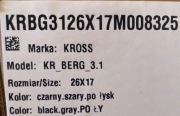 Rower górski KROSS Berg 3.1 17M26S czarno/szary