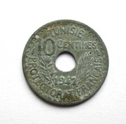 10 Centymów 1942 r.   Tunis