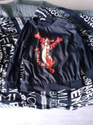 Bluza czarna z nadrukiem  tygrysa