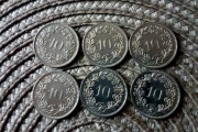 10 rappen Szwajcaria 6 sztuk