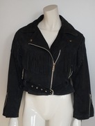 Mensunco kurtka motocyklowa ramoneska skóra zamszowa rozmiar 40 