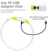 Obroża led świecąca różne kolory regulowana 