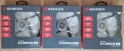 Wentylator Genesis Hydrion 120 mm LED biały